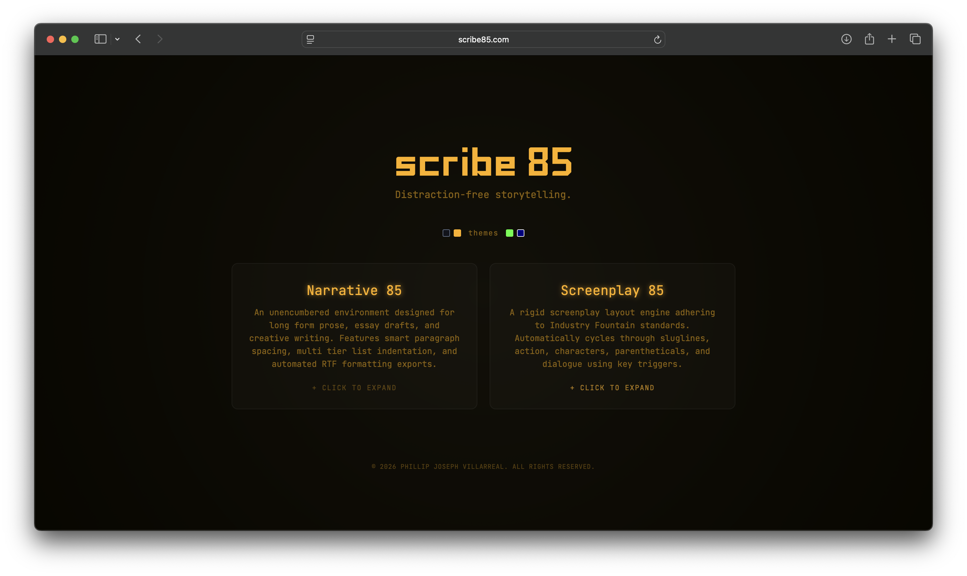 Amber CRT Theme