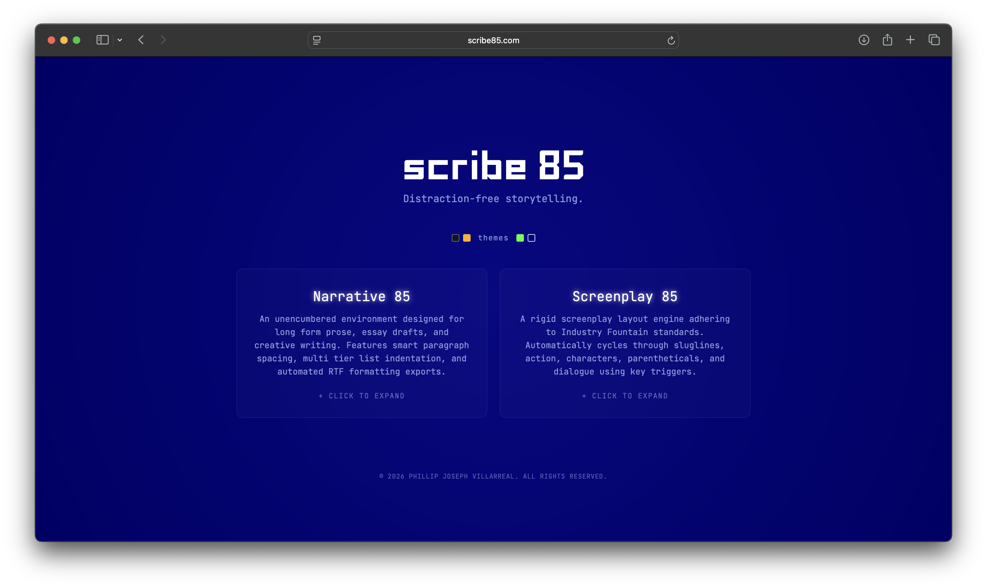 Retro Cobalt Theme