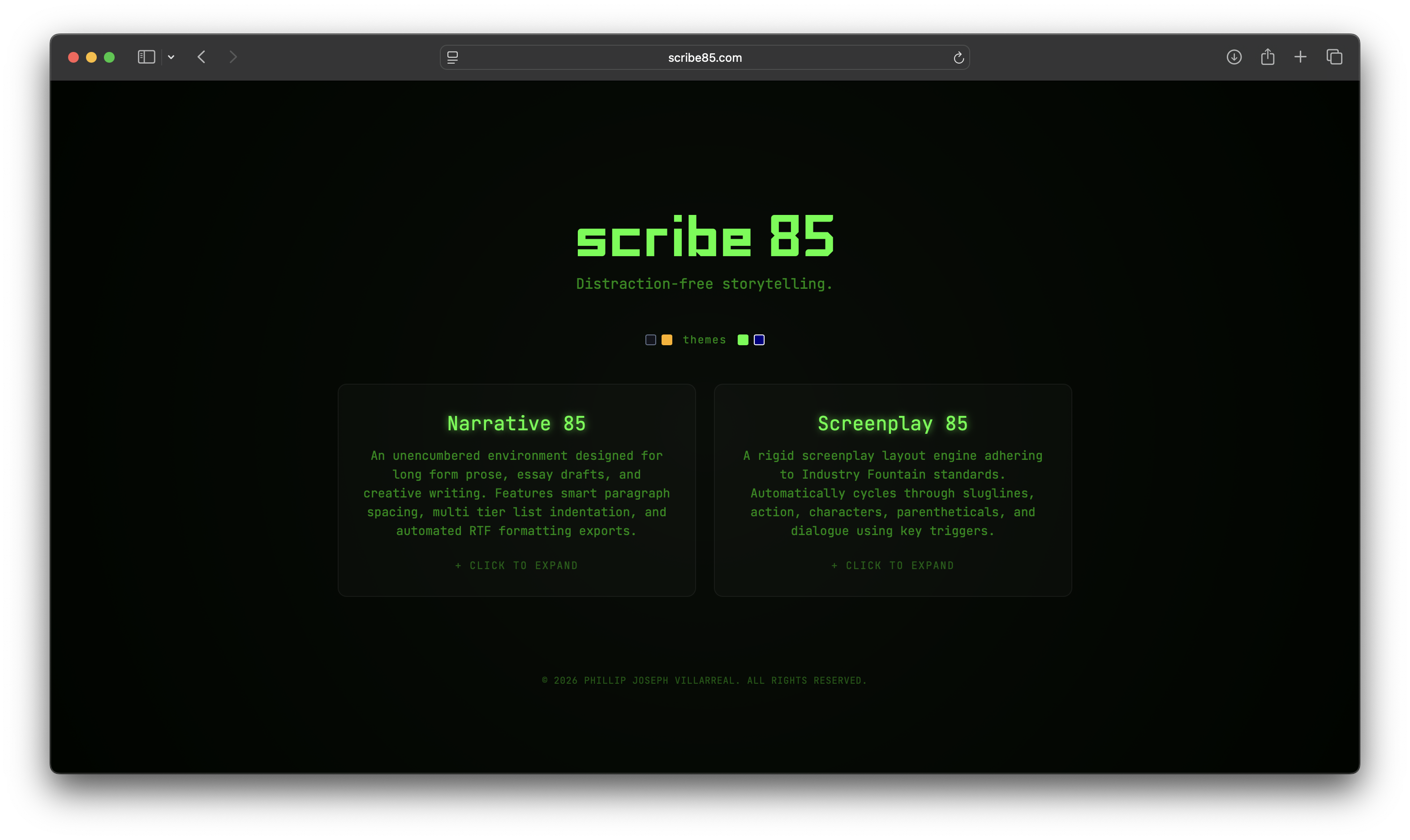 Matrix Green Theme