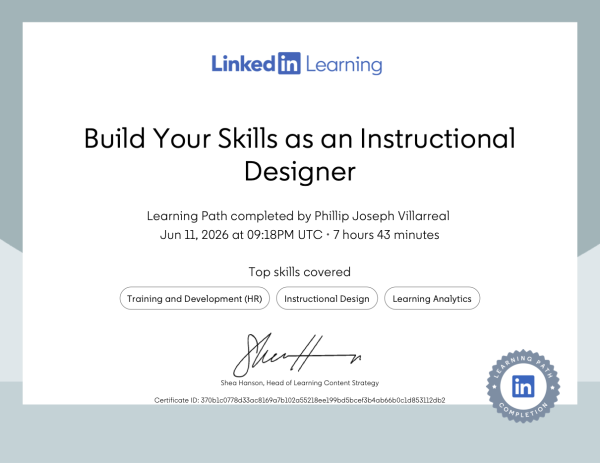 certificateofcompletion build your skills as an instructional designer