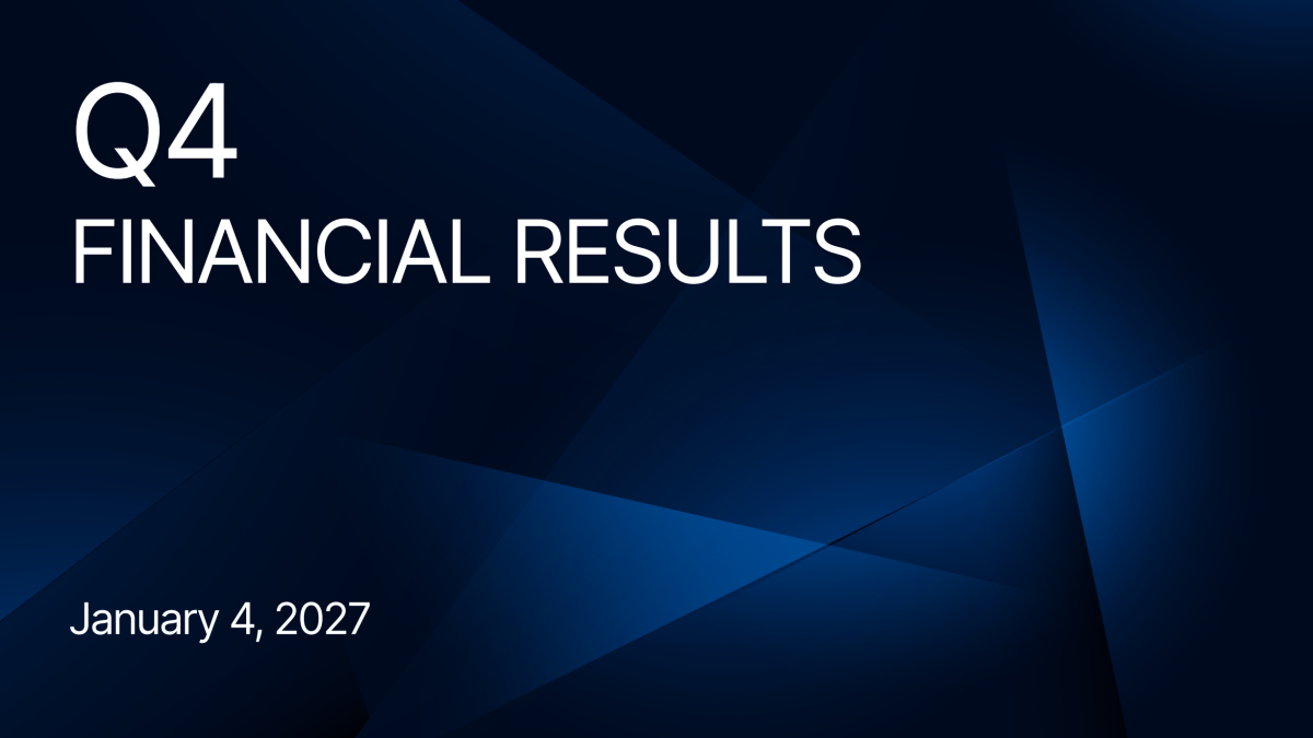 Q4 Financial Results Title Page